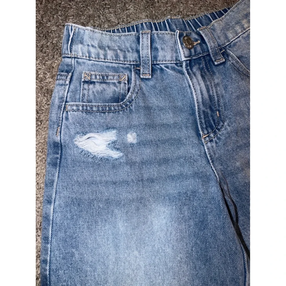 Girl wide leg cargo jeans size 7